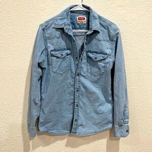 Wrangler Blue Jean Snap Shirt